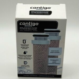 Contigo Wells Water Bottle Replacement Filter FastFlow Technology